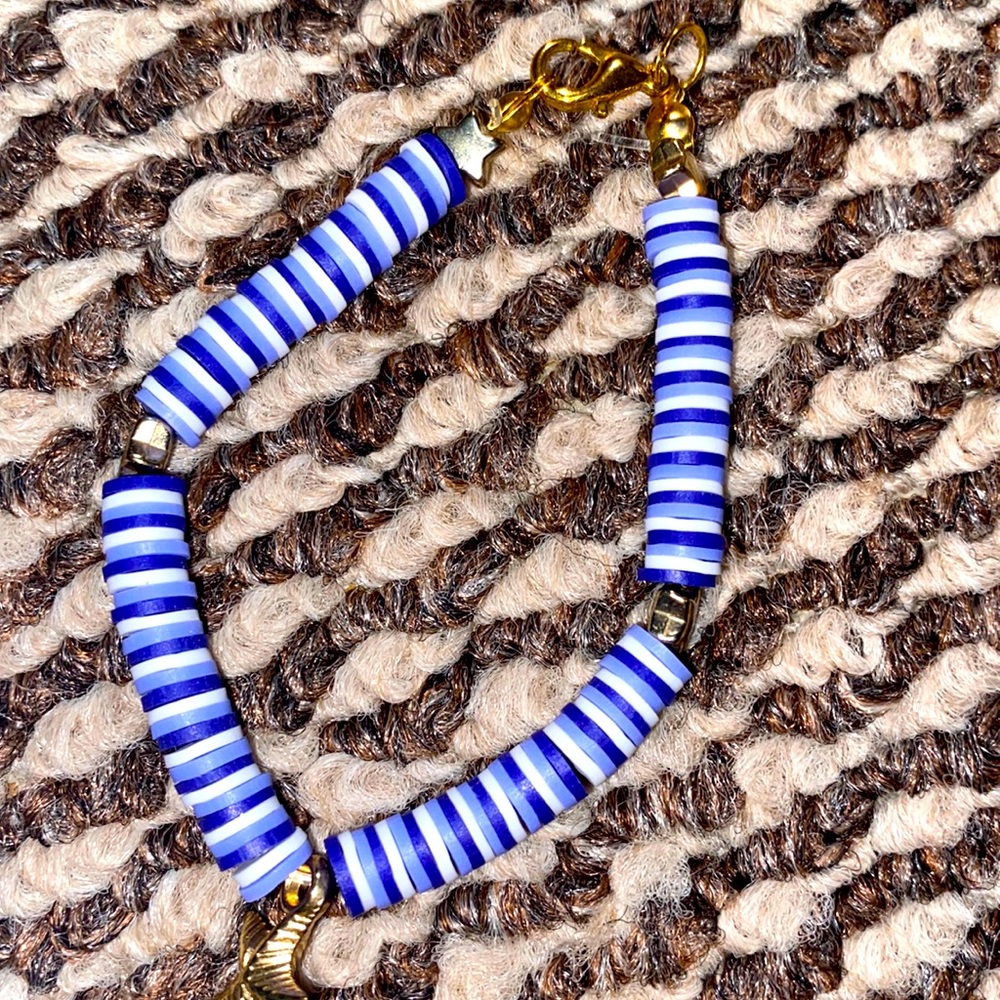 Ocean blue homemade bracelet